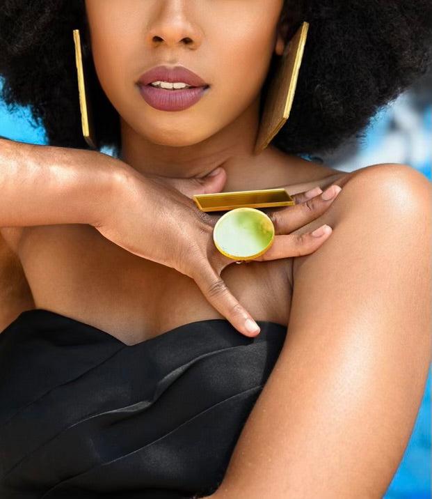 Gold “Selfie” Mirrored Ring